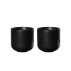 2er Set Teebecher coppa kuro, Porzellan, schwarz, 7,5 cm