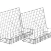 2er Set Zusatzschuhrost für Jutzler-Schränke, chromfarben, Breite 21 cm