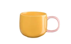 Espressotasse Joy, gelb/rosa