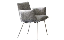 Essgruppe Maika/ET244, anthrazit/Eiche furniert
