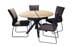 Essgruppe Moka, Comedor 3027, 3031, Granit/schwarz