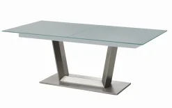Esstisch Comedor, silbergrau, inkl. Ausziehfunktion