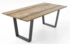 Esstisch Epoxy, Charakter Eiche massiv