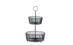 Etagere Gea in matt schwarz, 46 cm