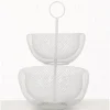 Etagere Seoul, Eisen, weiß, 43 cm