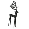 Figur Hirsch, schwarz, 38 cm