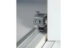 Funktionsdrehtürenschrank Loft, weiß/Bianco Eiche, 300 x 216 cm