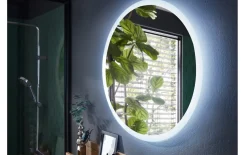 Funktionsspiegel Havanna, Rund mit umlaufendem LED-Effektlicht