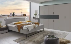 Futonbett Witten, grau, 180 x 200 cm