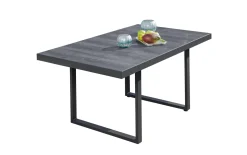 Garten-Couchtisch Bern/Keramo, grau/anthrazit
