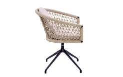 Gartendrehstuhl Riverton, anthrazit/beige