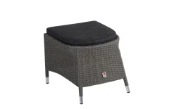 Garten-Hocker Barcelona, Geflecht Polyrattan grey-mix