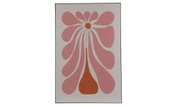 Gemälde, pink/schwarz, 60 x 90 x 2,5 cm