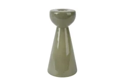 Glaskerzenhalter, hellgrün, 17 cm