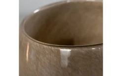 Glasvase, braun, 15 cm