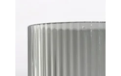 Glasvase/Windlicht, grau/braun, 12 x 31 cm