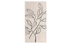 Handtuch Atelier Floral, beige, 50 x 100 cm