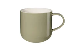 Henkelbecher coppa khaki, Porzellan, grün, 0,4l