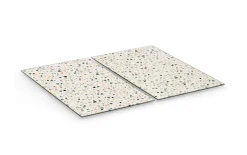 Herdabdeckplatten-Set Terrazzo, bunt, 30 x 52 cm