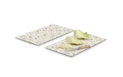 Herdabdeckplatten-Set Terrazzo, bunt, 30 x 52 cm