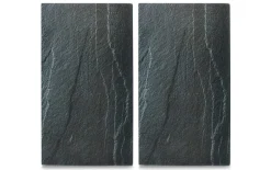 Herdabdeck-/Schneideplatten in Schiefer-Nachbildung 2er-Set, 30 x 52 cm