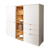 Highboard Andiamo Home, weiß/Eiche rustico