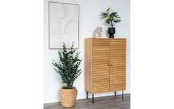 Highboard Kyoto, furnierte Eiche