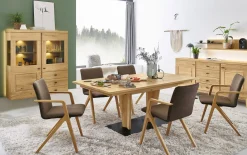 Highboard next level 3000 in Wildeiche hell soft gebürstet geölt teilmassiv