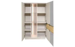 Highboard Nova, kaschmir/Eiche massiv, inkl. Griffbeleuchtung