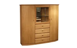 Highboard Savera, Eiche massiv/sand