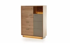 Highboard Studio Line, Eiche massiv