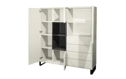 Highboard Symphony, grau/graphit, inkl. Push-to-Open Funktion