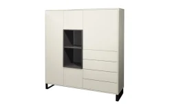 Highboard Symphony, grau/graphit, inkl. Push-to-Open Funktion