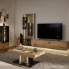 Highboard Targo, Kerneiche natur/anthrazit