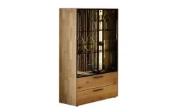 Highboard Targo, Kerneiche natur/anthrazit