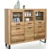 Highboard Tina, Eiche teilmassiv geölt