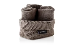 Häkelkorb Tela M, taupe