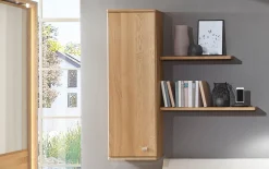 Hängeschrank Kiruna in Eiche, mit 2 Steckböden Breiten ca. 60 und 80 cm