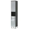 Hochschrank Corus, graphit/silbergrau
