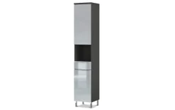 Hochschrank Corus, graphit/silbergrau