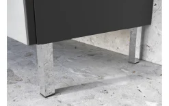 Hochschrank Corus, graphit/silbergrau