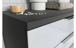 Hochschrank Corus, graphit/silbergrau