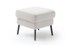 Hocker Amadeo, silber/beige