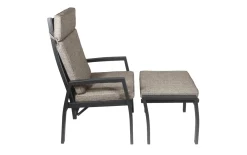 Hocker Avena, anthrazit/braun