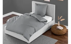 Interlock Jersey Bettwäsche, anthrazit, 135 x 200 cm