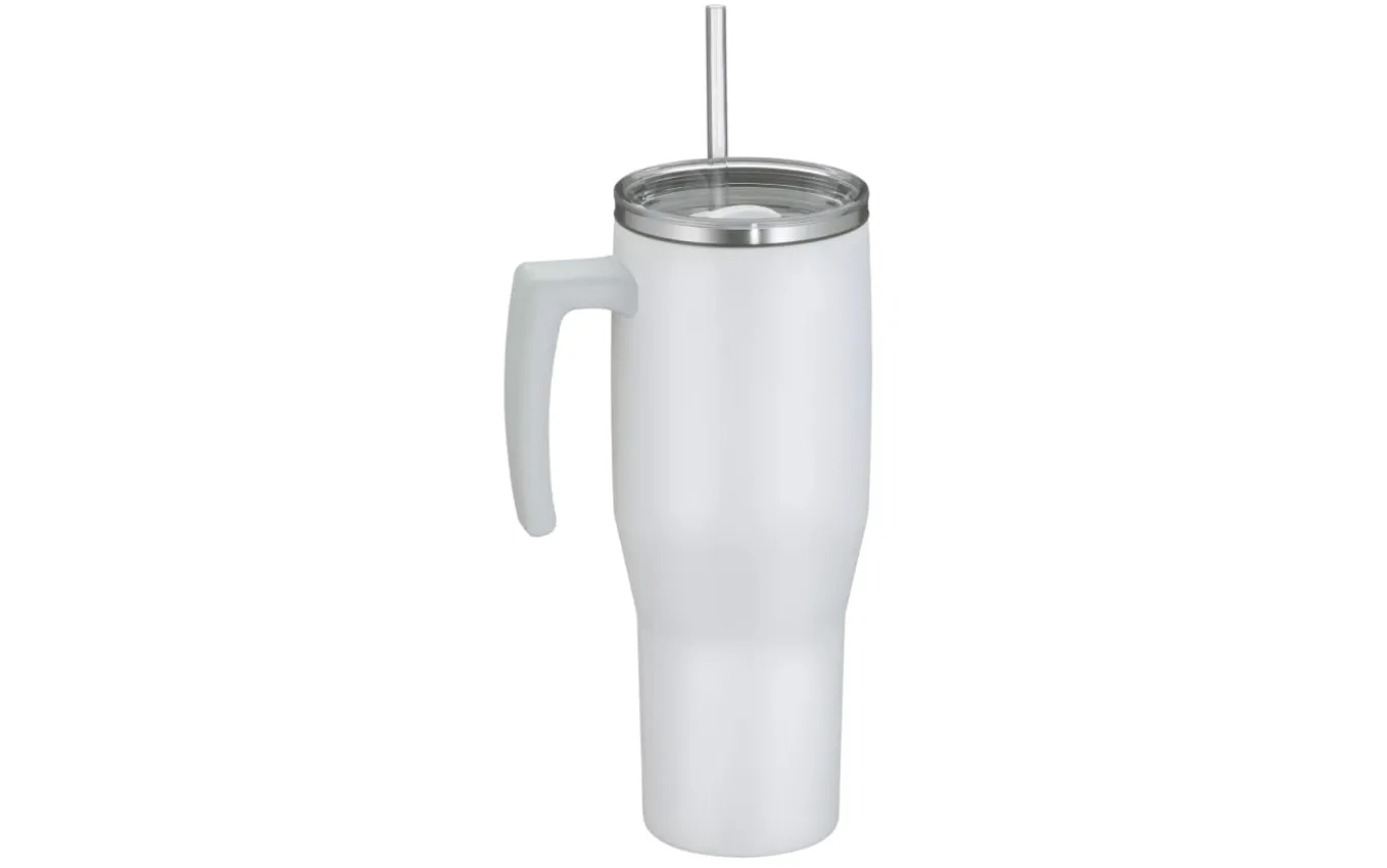 Isolier-Trinkbecher Refreshing, white matt, 1,1 Liter