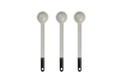Kaffeelöffel Joy, grau/schwarz, 3er Set