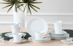 Kaffeeservice Base, weiß, 18-teilig