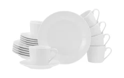 Kaffeeservice Base, weiß, 18-teilig