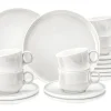 Kaffeeservice Sento-Home Aura, weiß, 18-teilig